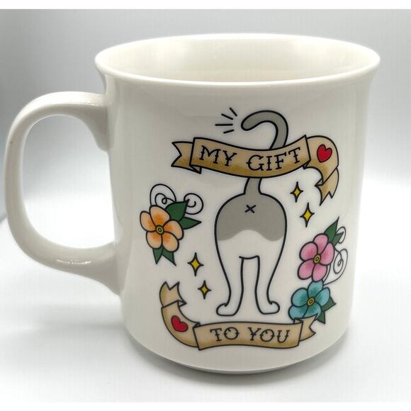 Fred 'My Gift To You' Cat Mug – Funny 16oz Ceramic Coffee Cup for Cat Lovers - Picture 2 of 7